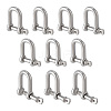 304 Stainless Steel D-Ring Anchor Shackle Clasps STAS-WH0033-56A-1