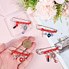 4Pcs 4 Styles Steel Brooches JEWB-DR00026-3