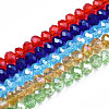 Electroplate Glass Beads Strands EGLA-A034-T4mm-B-2