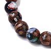 Handmade Millefiori Lampwork Beads Strands LAMP-G166-12B-3