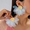 Alloy Cloth Stud Earrings for Women WGD0187-02-1