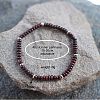 Natural Red Tiger Eye(Dyed & Heated) Rondelle Beaded Stretch Bracelets UT5328-13-2