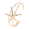 Alloy Cuff Bangles for Women BJEW-Z168-01G-02-4