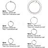 UNICRAFTALE 24pcs 6 sizes 304 Stainless Steel Retractable Clip-on Hoop Earrings EJEW-UN0001-57-3