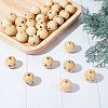 Fingerinspire 30Pcs Natural Wood Beads WOOD-FG0001-15A-6