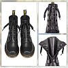 PU Leather Lace-in Boot Zipper Inserts DIY-WH0043-51AB-01-4
