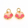 Brass Enamel Charms ZIRC-F816-02-2