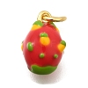 Brass Enamel Charms KK-Z093-22G-01-1