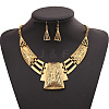 Trapezoid Alloy Dangle Earrings & Necklaces Sets FS-WGAAEC0-01-2