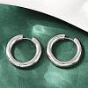 202 Stainless Steel Polishing Hoop Earrings EJEW-M106-02P-06-1