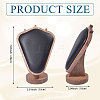 Bust Shaped Wooden Necklace Display Stands NDIS-WH0003-018E-2
