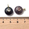 Natural Fluorite Flat Round Pendants G-H318-01G-A-02-3