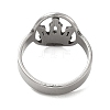 Non-Tarnish 201 Stainless Steel Finger Rings RJEW-G278-11P-3