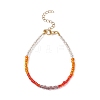 Candy Color Glass Seed Beaded Bracelet for Women BJEW-JB08612-4