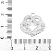 Alloy Rhinestone Pendants RB-CBA332B-07B-P-3