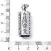 Non-Tarnish Openable 304 Stainless Steel Urn Ashes Pendants STAS-D097-08P-3