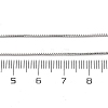 1MM Brass Box Chain Necklace Making NJEW-D302-79P-3