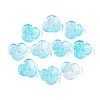 Baking Paint Transparent Glass Bead Caps DGLA-N014-09A-04-1