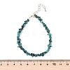 Natural Chrysocolla Chips Bracelets for Women BJEW-H623-01S-09-5