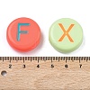 Opaque Acrylic European Beads MACR-K365-01B-3