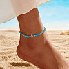 925 Sterling Silver Anklets AJEW-Z029-24G-3