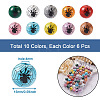 Beadthoven 60Pcs 10 Colors Natural Wood Beads WOOD-BT0001-08-3