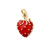 Brass Enamel Pendants KK-D408-06KCG-1