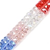 Electroplate Glass Beads Strands EGLA-B011-04B-01-1