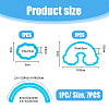 Plastic Rainbow & Cloud Fondant Cutter Set DIY-FH0006-07-2