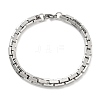 304 Stainless Steel Boston Link Chain Bracelets BJEW-H618-05P-1