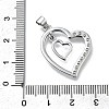 Brass Micro Pave Cubic Zirconia Pendants KK-K400-44P-3