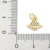 Brass Micro Pave Cubic Zirconia Pendants KK-Q028-31G-3