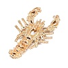 Alloy Rhinestone Brooch AL-CBAC416-02-2