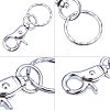 Iron Swivel Clasps with Key Rings IFIN-PH0023-12P-4