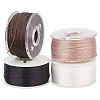   4 Rolls 4 Colors Special Coated Polyester Beading Threads for Seed Beads OCOR-PH0002-65-1