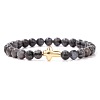 Natural Labradorite Beads Stretch Bracelets PW-WG5C559-06-1