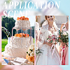 Acrylic Imitation Pearl Round Beaded Wedding Cake Pull AJEW-AB00081-6