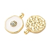 Brass Enamel Pendants KK-CJC12A6-01A-G-2