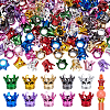 150Pcs 10 Colors Acrylic European Large Hole Beads MACR-PH0002-07-1