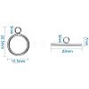 304 Stainless Steel Toggle Clasps STAS-PH0018-30P-2