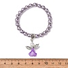 Lovely Wedding Dress Angel Bracelets for Kids BJEW-JB00727-09-3