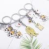 WEWAYSMILE 2 pcs Dog Keychain Car Keychain Pet Pendant Key-Ring Lovely Dog Key-ring Portable Metal Keychain Gift for Pet Lover Birthday Puppy Theme Party Supplies (Boxer Dog) JX795A-5