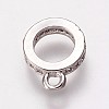 Brass Cubic Zirconia Tube Bails LS-KK-P134-64P-2