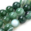 Natural Striped Agate/Banded Agate Beads Strands X-G-S259-04E-8mm-1