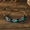 Bohemian Style Geometric Glass Seed Bead Handmade Bracelet for Women HL6362-4-1