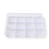12 Grids Transparent Plastic Jewelry Trays CON-K002-02C-2