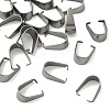 Tarnish Resistant 201 Stainless Steel Snap on Bails X-STAS-Q007-1-1