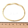304 Stainless Steel Rhinestone Hinged Bangles for Women BJEW-B168-11G-5