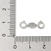 S925 Sterling Silver Double Spring Ring Clasps STER-R003-08P-3