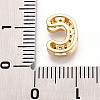 Brass Micro Pave Cubic Zirconia Charms KK-N254-217G-C-3